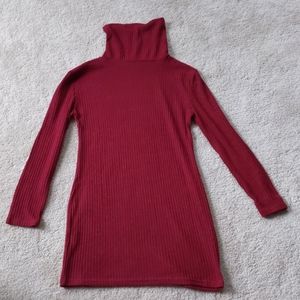 Turtleneck Sweater Mini Dress